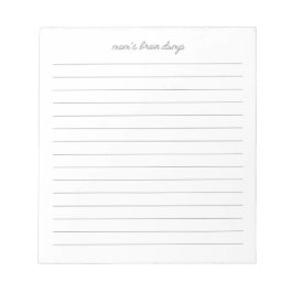 Mama-Brain-Dump-Liste Notizblock