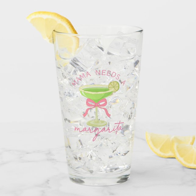 Mama braucht eine Margarita Glas (Vorderseite Ice)