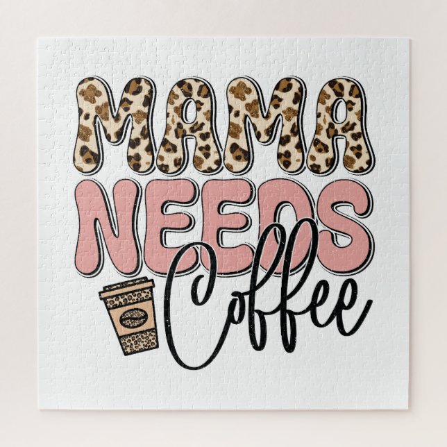 Mama braucht Kaffee Puzzle (Vertikal)