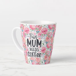 Mama braucht Kaffee-Tasse, lustige Mama-Geschenk Milchtasse