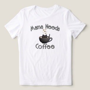 Mama braucht Kaffee Tri-Blend Shirt
