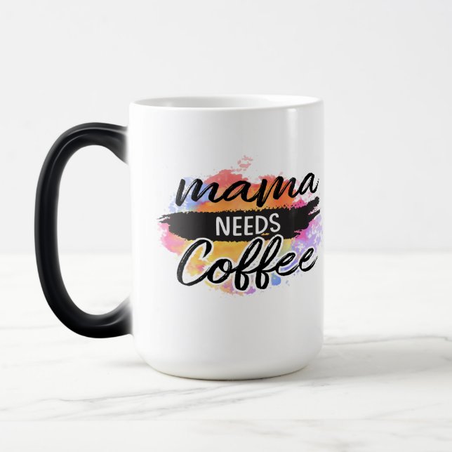 Mama braucht Kaffee Verwandlungstasse (Links)