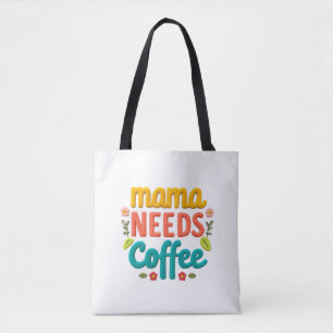 Mama braucht Kaffeetext-Illustration
