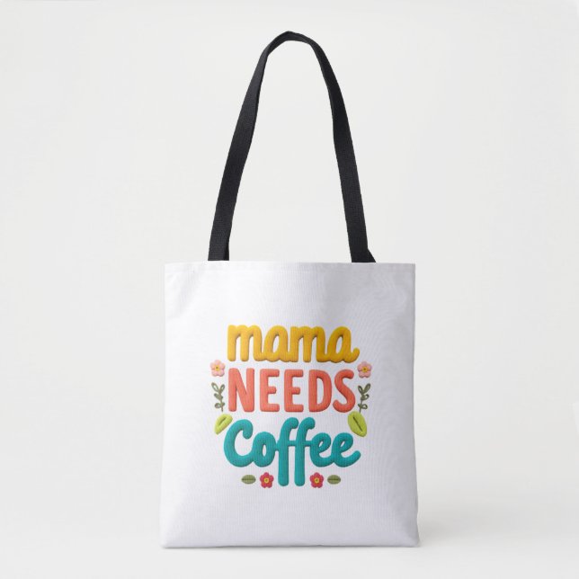 Mama braucht Kaffeetext-Illustration (Vorderseite)