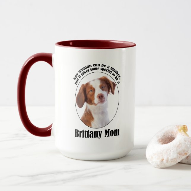 Mama Brittany Spaniel Tasse (Mit Donut)
