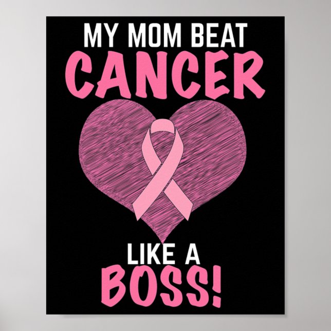Mama Brustkrebs besiegen - Sensibilisierung für Üb Poster (Vorne)