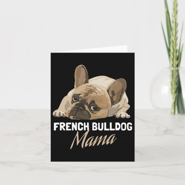 Mama Bulldog Bull Dog Liebhaber Karte (Vorderseite)