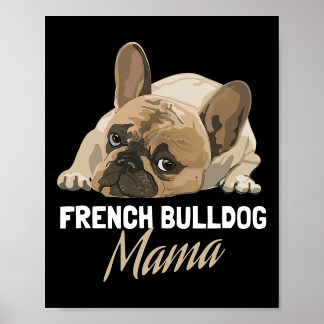Mama Bulldog Bull Dog Liebhaber Poster (Vorne)