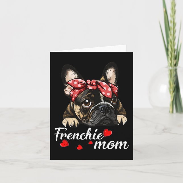 Mama Bulldog Mama Liebe Muttertag Karte (Vorderseite)