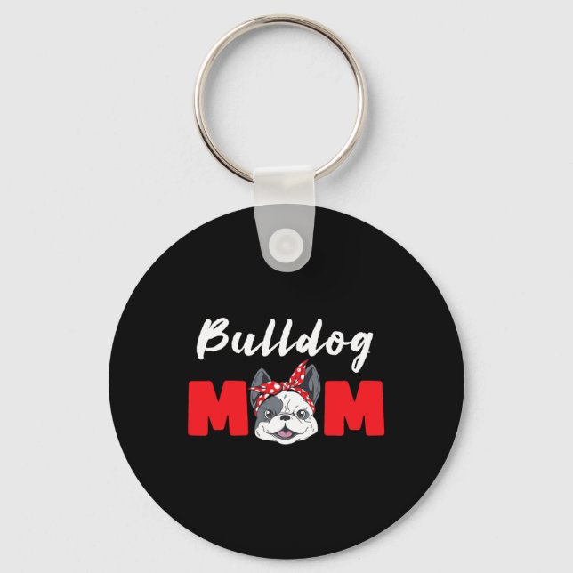 Mama - Bulldog Schlüsselanhänger (Vorderseite)