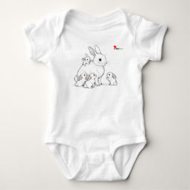 Mama Bunny & Babies Baby Bodysuit Strampler