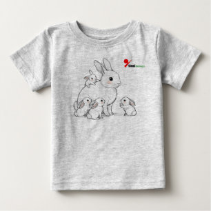 Mama Bunny & Babies Baby T - Shirt