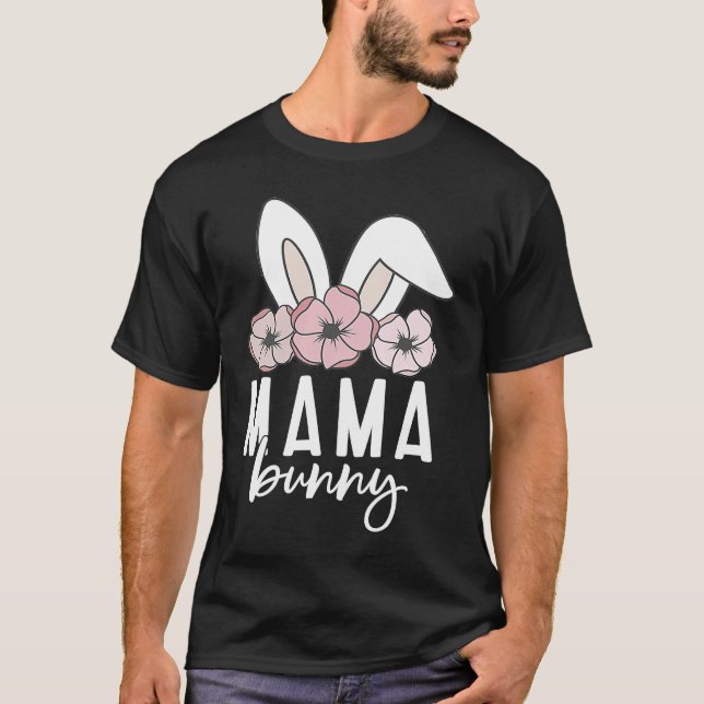 Mama Bunny  Mimi Bunny Cute Matching Mom & Daughte T-Shirt (Vorderseite)