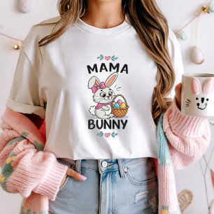 Mama Bunny Osterfest T-Shirt; Niedliche Familienpa T-Shirt