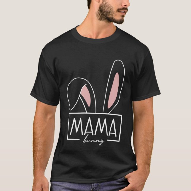 Mama Bunny Outfit Egg Hunt Family Costume Rabbit E T-Shirt (Vorderseite)