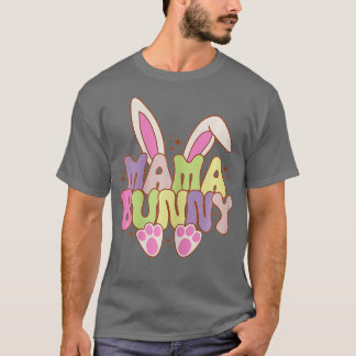 Mama Bunny Rabbit Oars Happy Ostertag Frauen Kinde T-Shirt