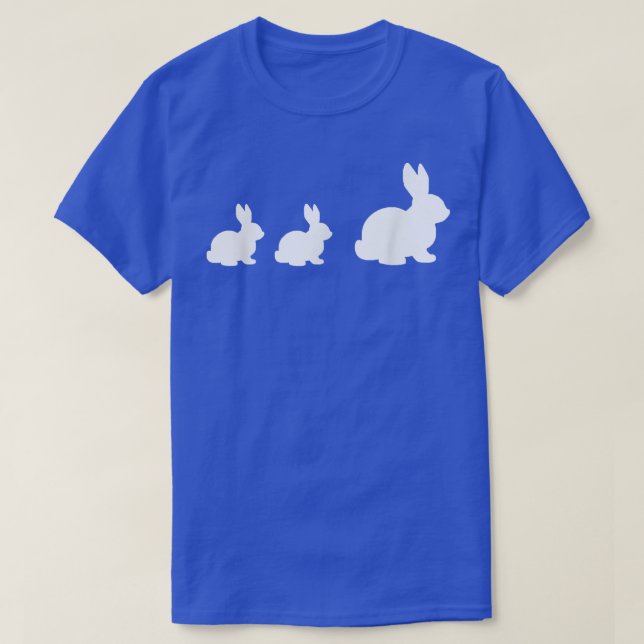 Mama Bunny Rabbit With 2 Precious Little Baby Bunn T-Shirt (Design vorne)
