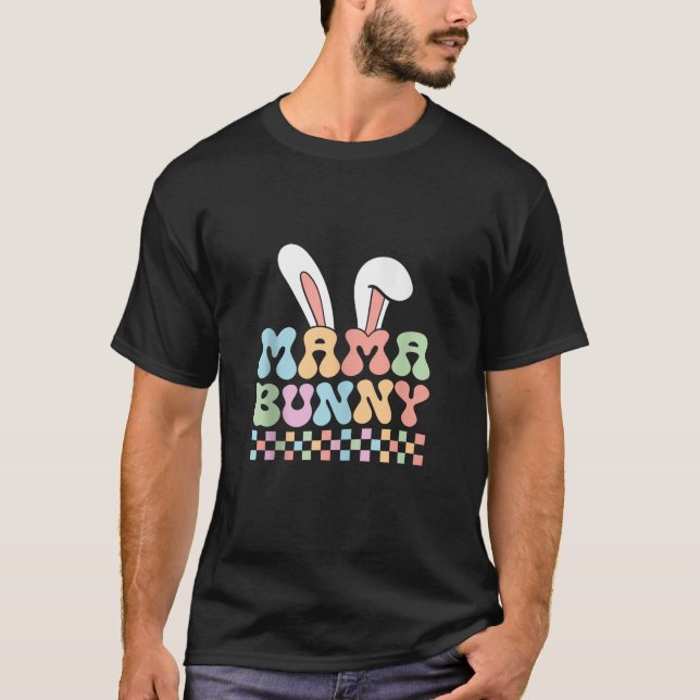 Mama Bunny Shirt Mama Womens Pregnancy Matching Fa (Vorderseite)