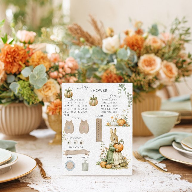 Mama Bunny und Kürbis Baby Dusche Ratgeber Spiel (Von Creator hochgeladen)