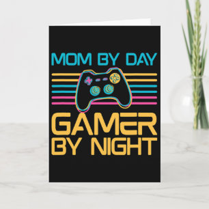 Mama by Day Gamer by Night Video Games Lover Gamer Karte