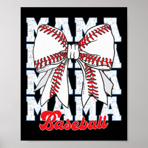 Mama Bysebyll Coquette Bow Spieltag Bysebyll Mom M Poster