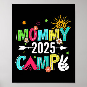 Mama-Camp 2025 Familienurlaub Sommer-Camping-Crew Poster