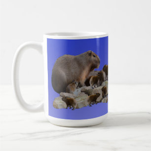 Mama Capybara mit Babys, Kaffee-Tasse Kaffeetasse