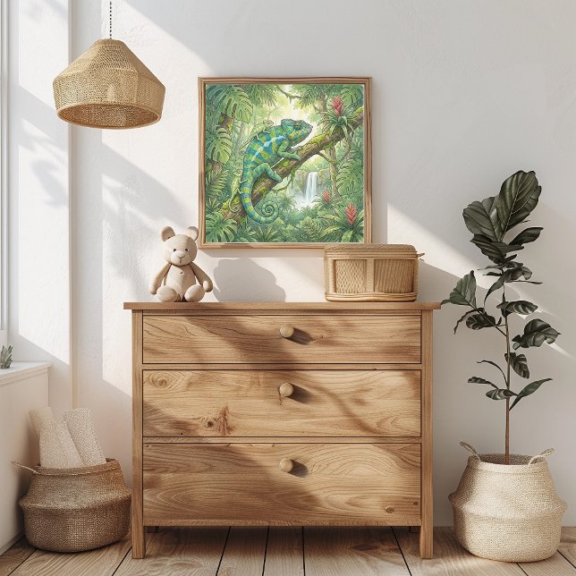 Mama Chamäleon und Babys Kinderzimmer Poster (Von Creator hochgeladen)