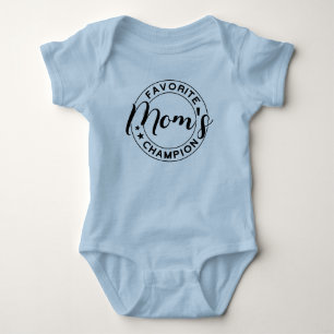 Mama Champion Blue Baby Strampler