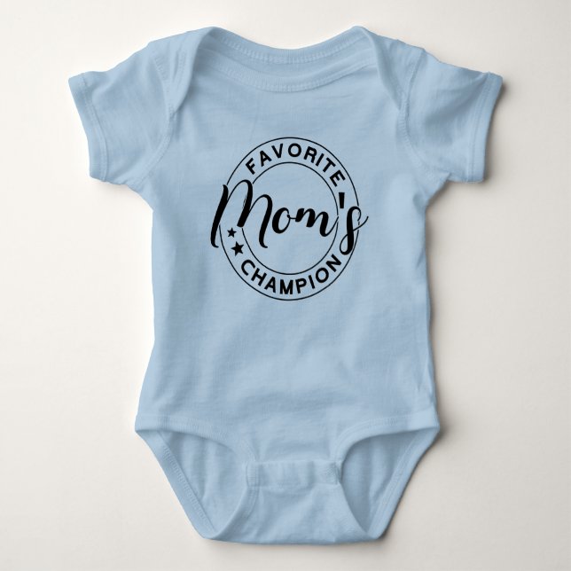 Mama Champion Blue Baby Strampler (Vorderseite)