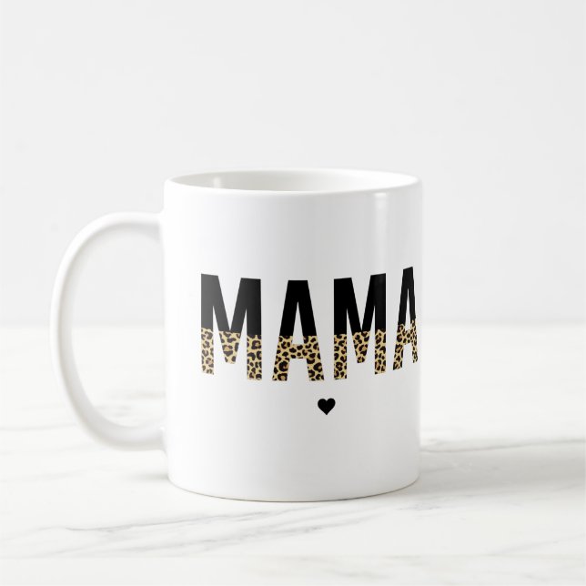 Mama Cheetah druckt typografische Geschenke für Ma Kaffeetasse (Links)
