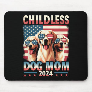 Mama Childless Dog Mama 2024 Kamala Harris Dog Lov Mousepad