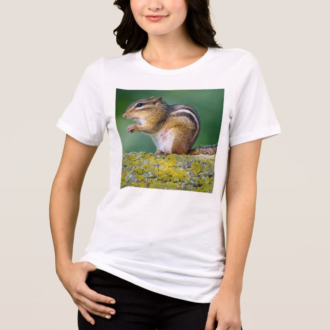 Mama Chipmunk Tri-Blend Shirt (Vorderseite)