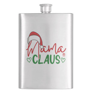 Mama Claus Christmas Design-60094 Flachmann