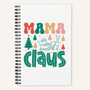 Mama Claus Christmas Design-60097 Notizbuch