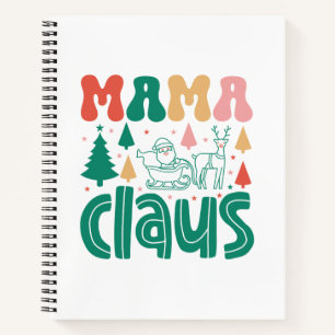 Mama Claus Christmas Design-60097 Notizbuch