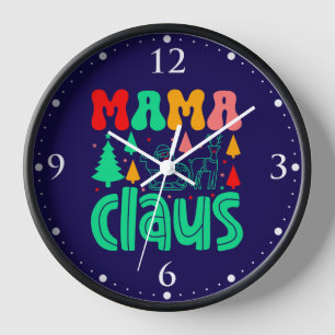 Mama Claus Christmas Design-60097 Uhr