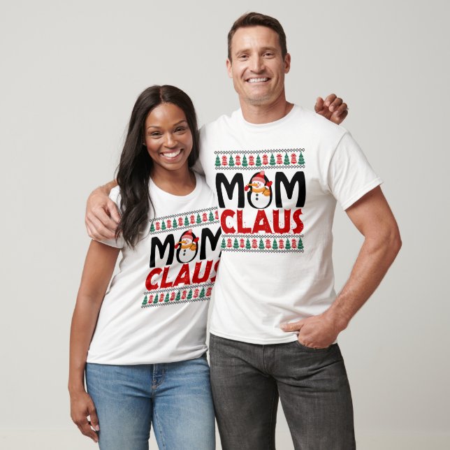 Mama Claus Festivals Weihnachten T-Shirt (Unisex)