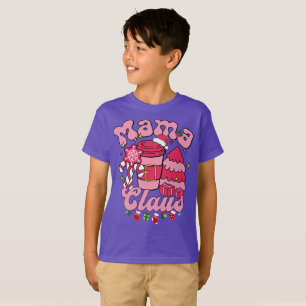 Mama Claus Santa Funny Christmas Pajama Matching T-Shirt