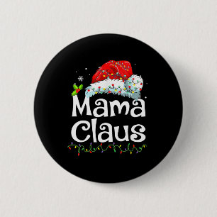 Mama Claus Weihnachts-Pyjama-Familie passend Xmas  Button