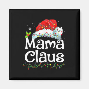 Mama Claus Weihnachts-Pyjama-Familie passend Xmas  Magnet