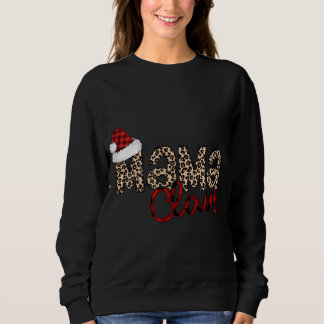 Mama Claus Weihnachtsmannmütze Christmas Pajama Fa Sweatshirt