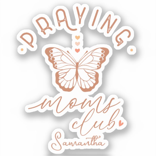 Mama-Club Prachen - Boho Butterfly Aufkleber (Vorderseite)