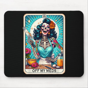 Mama Club Tarot Card Skelett Halloween Mousepad