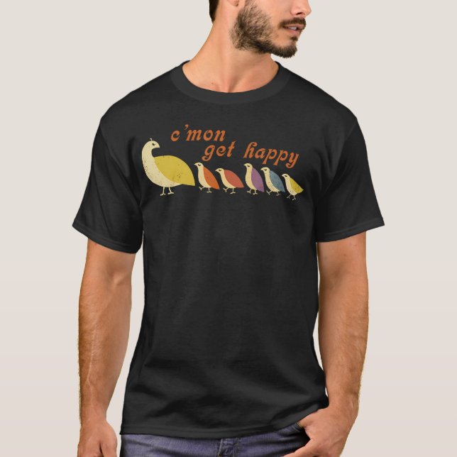 Mama Cmon wird glücklich witzig ermutigend positiv T-Shirt (Vorderseite)