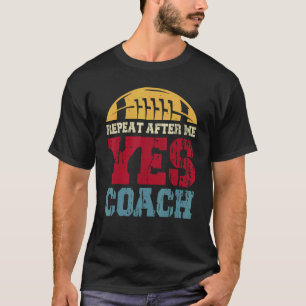 Mama Coach oder Vater Coach Familie Fantasy Footba T-Shirt