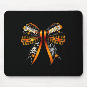 Mama Coquette Bow Pumpkin Niedlich Halloween Women Mousepad