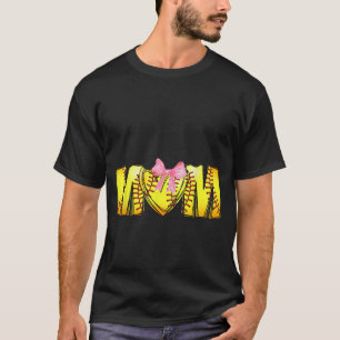 Mama Coquette Mütter Tag Frauen Mädchen Softball M T-Shirt