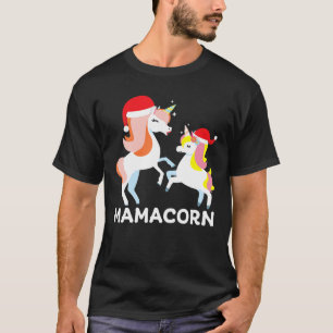 Mama-Corn Unicorn Matching Family Pajama PJ Christ T-Shirt
