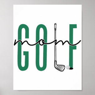 Mama Crewneck Mütter Tag Master Golf Girls Poster